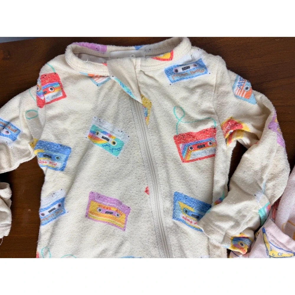 Angel Dear Bamboo Footie‎ Pajamas Zip Newborn 0-3 Months Printed Girl